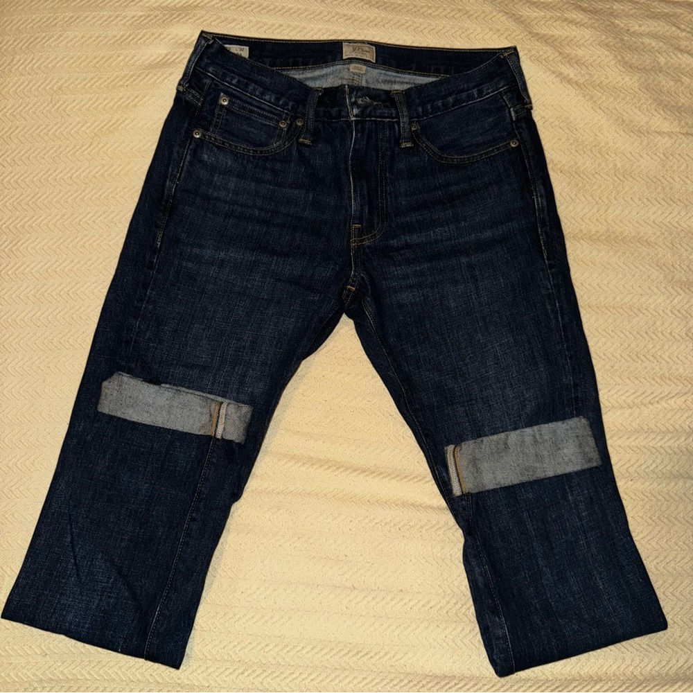 J. Crew Men's Dark Blue Jeans